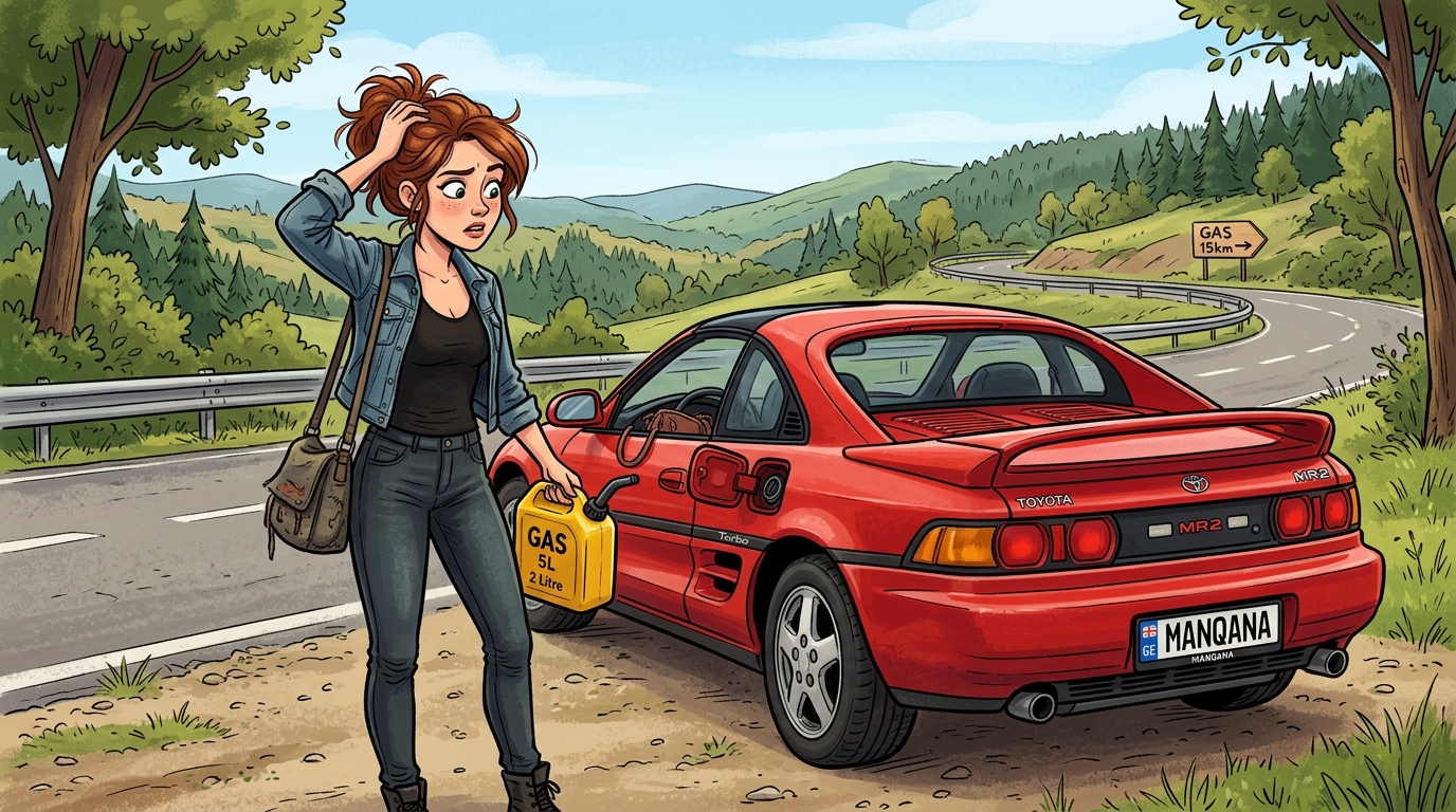 Toyota MR2. Как слить бензин из бака