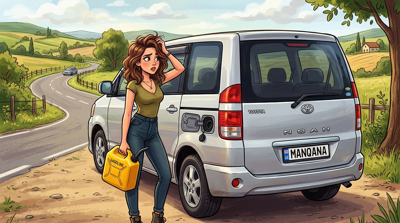 Toyota Noah. Как слить бензин из бака