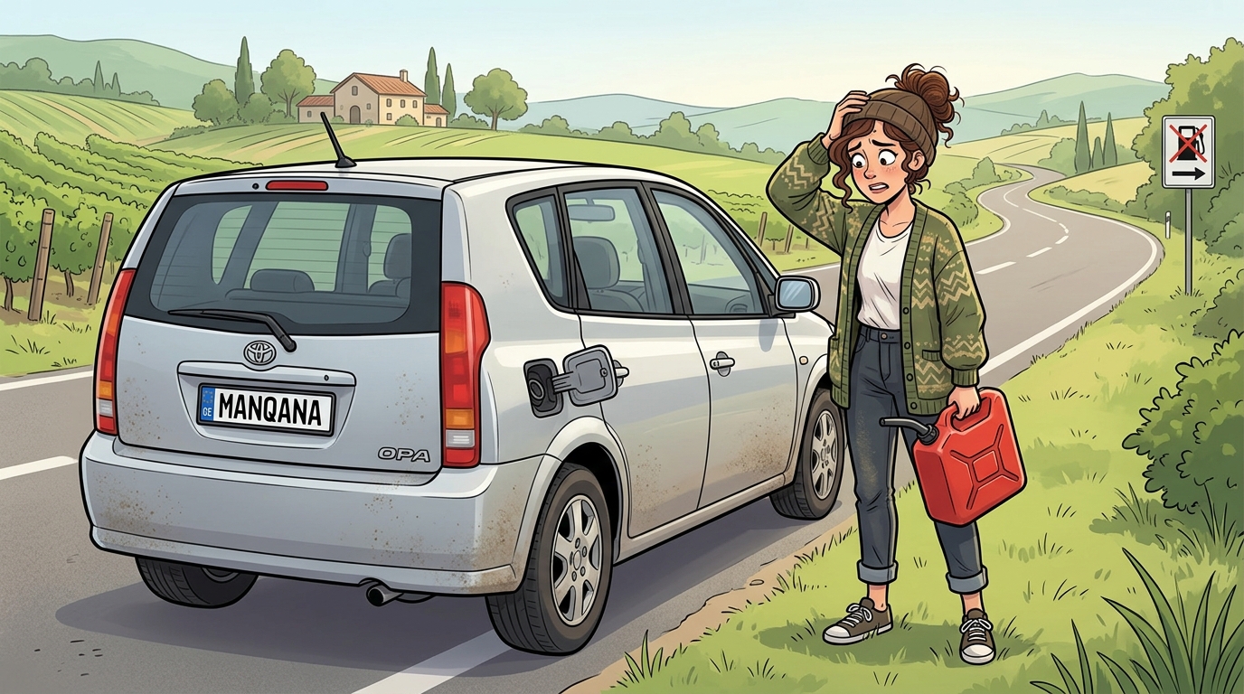 Toyota Opa. Как слить бензин из бака