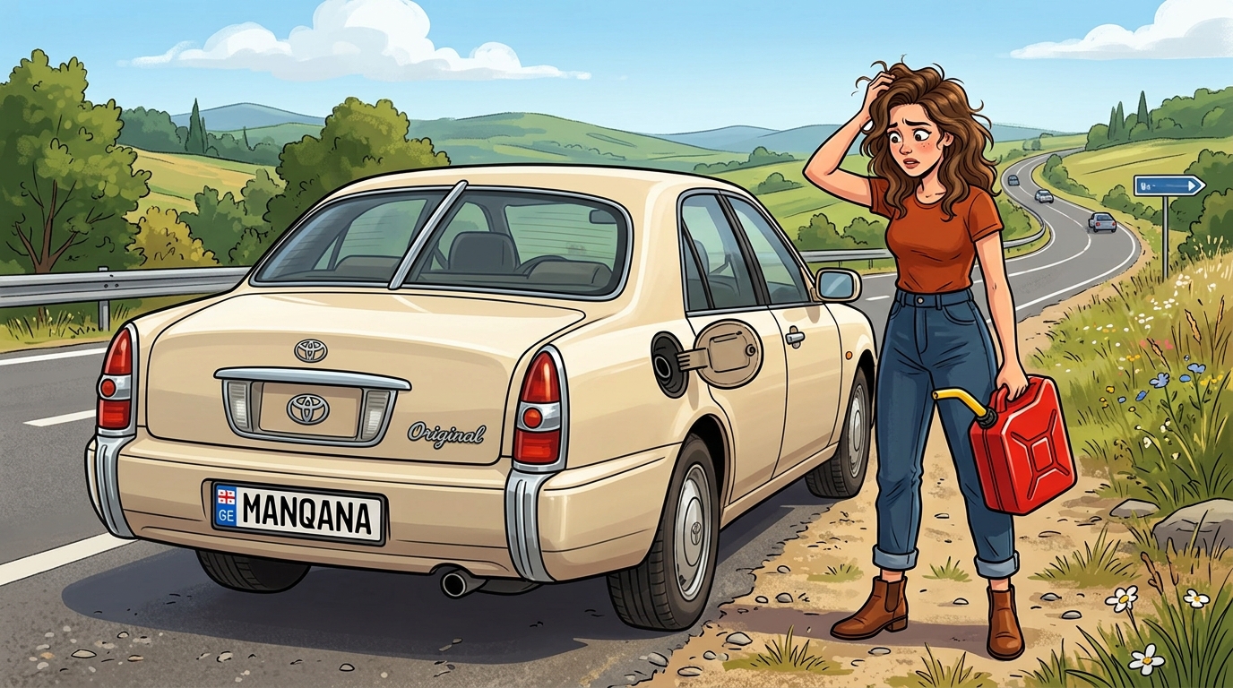Toyota Origin. Как слить бензин из бака