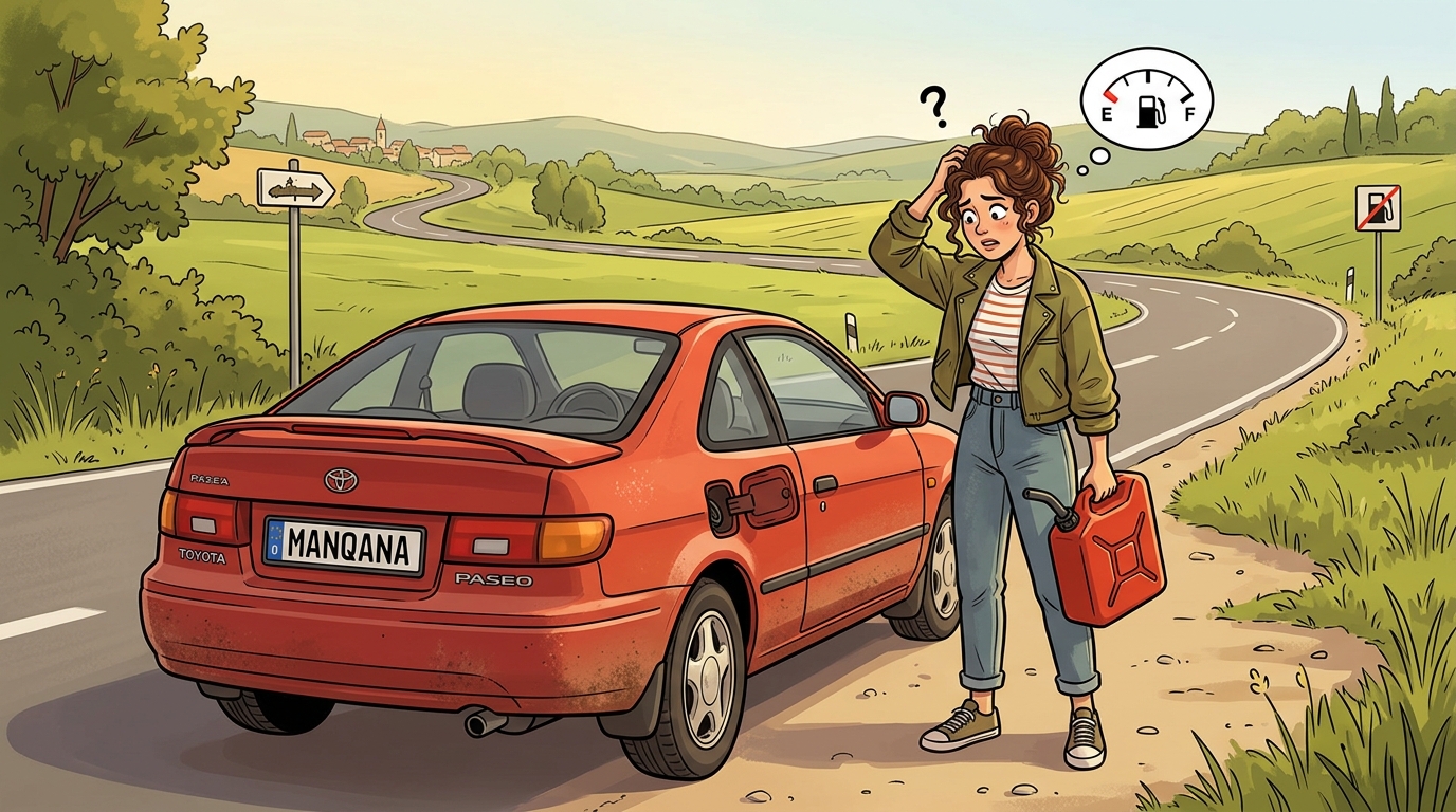 Toyota Paseo. Как слить бензин из бака