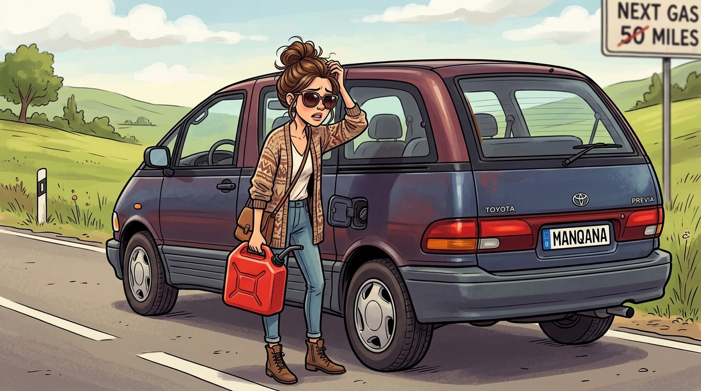 Toyota Previa. Как слить бензин из бака
