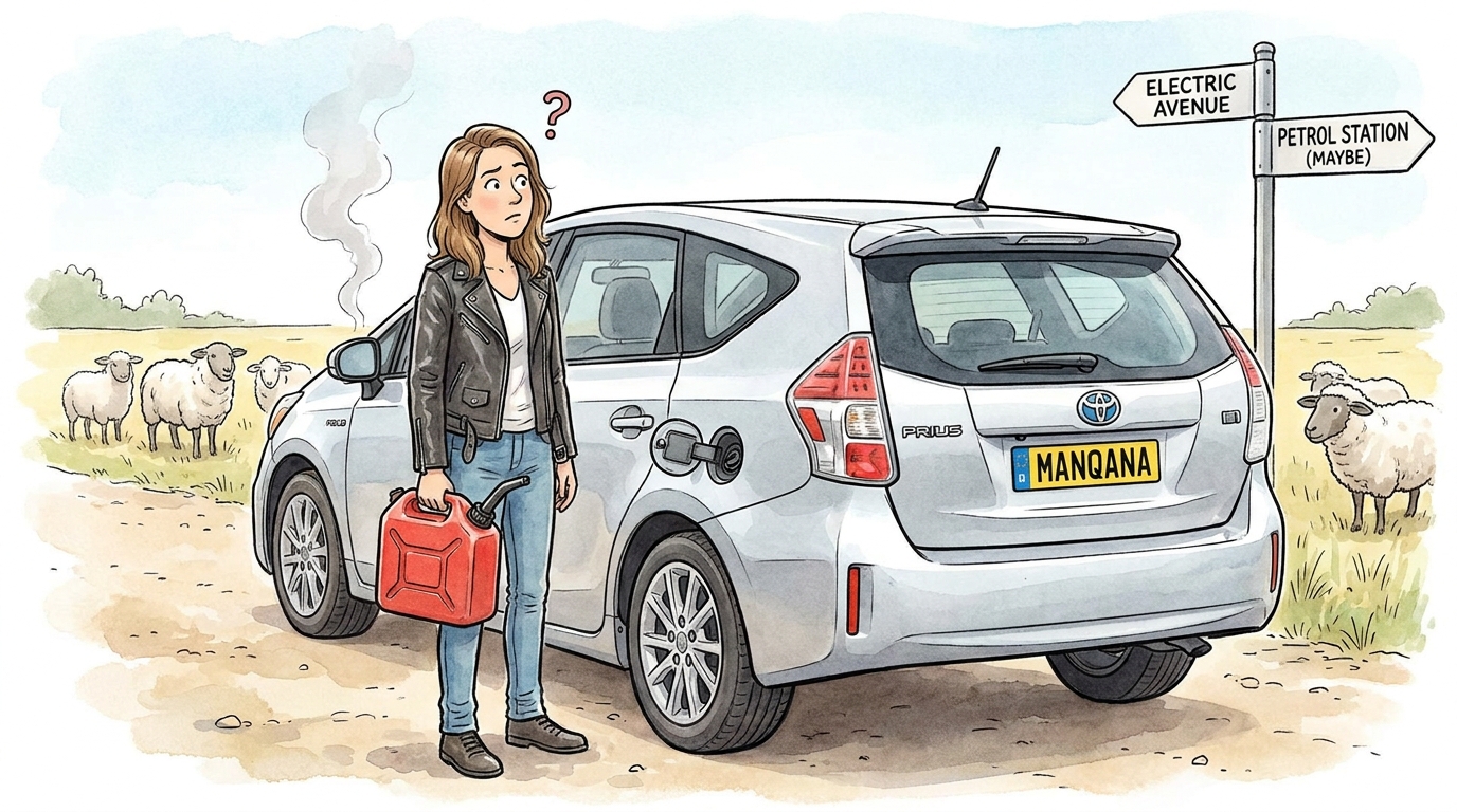 Toyota Prius Alpha. Как слить бензин из бака