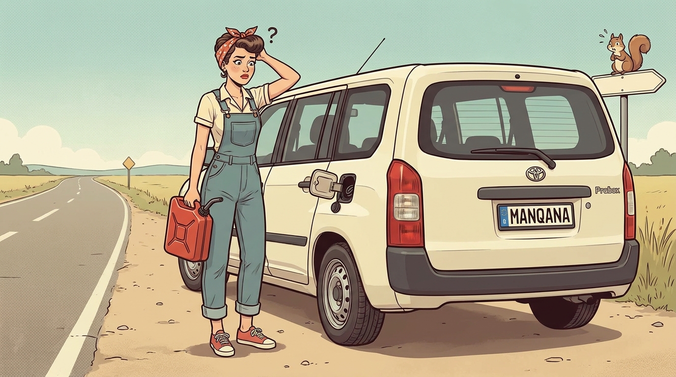 Toyota Probox. Как слить бензин из бака