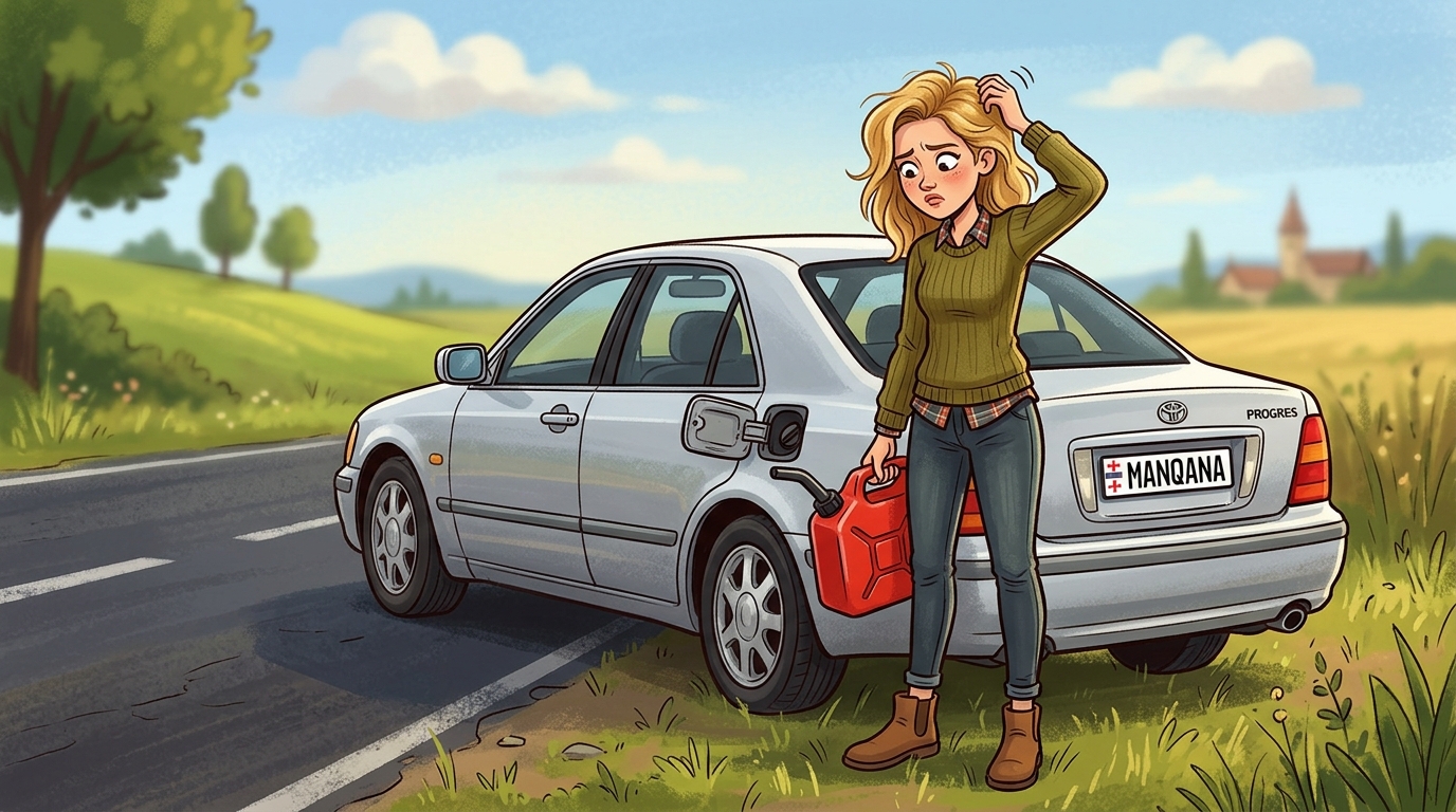 Toyota Progres. Как слить бензин из бака