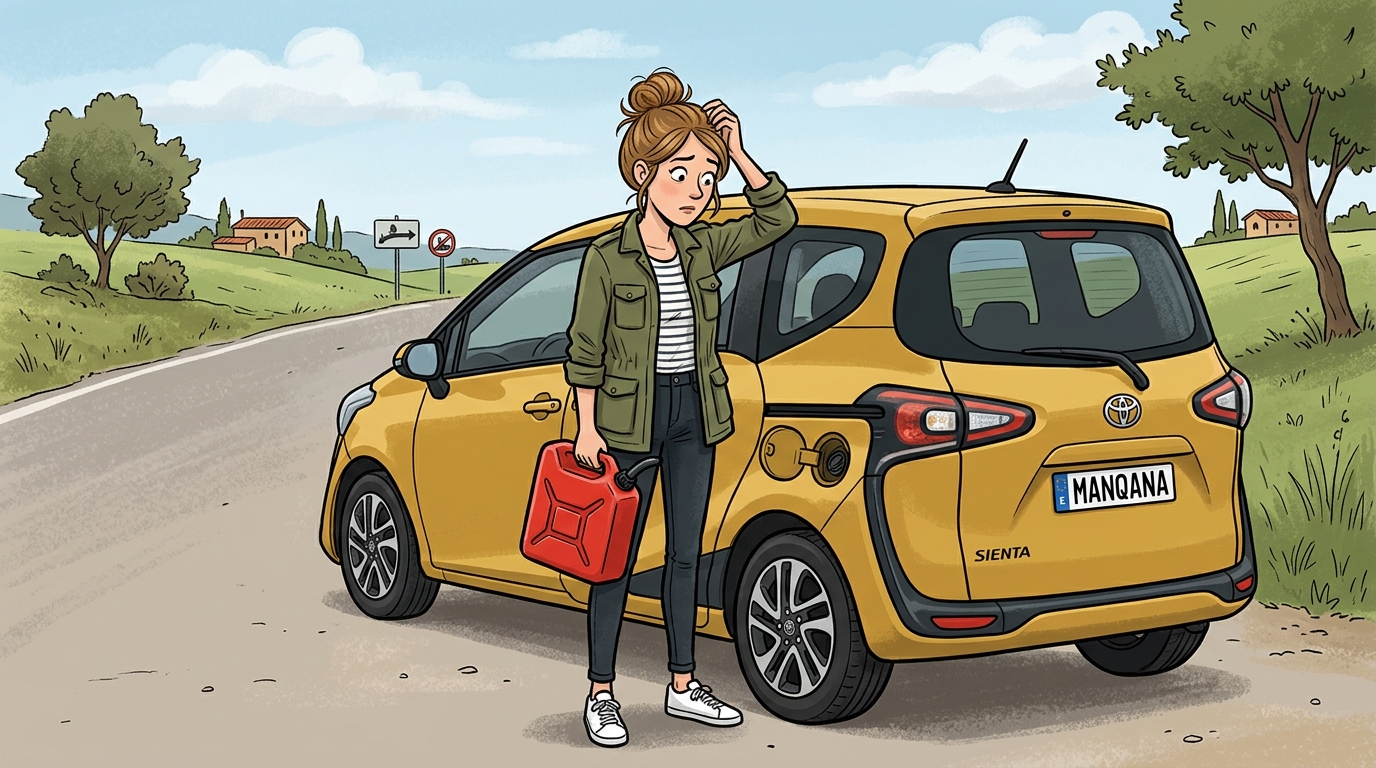 Toyota Sienta. Как слить бензин из бака