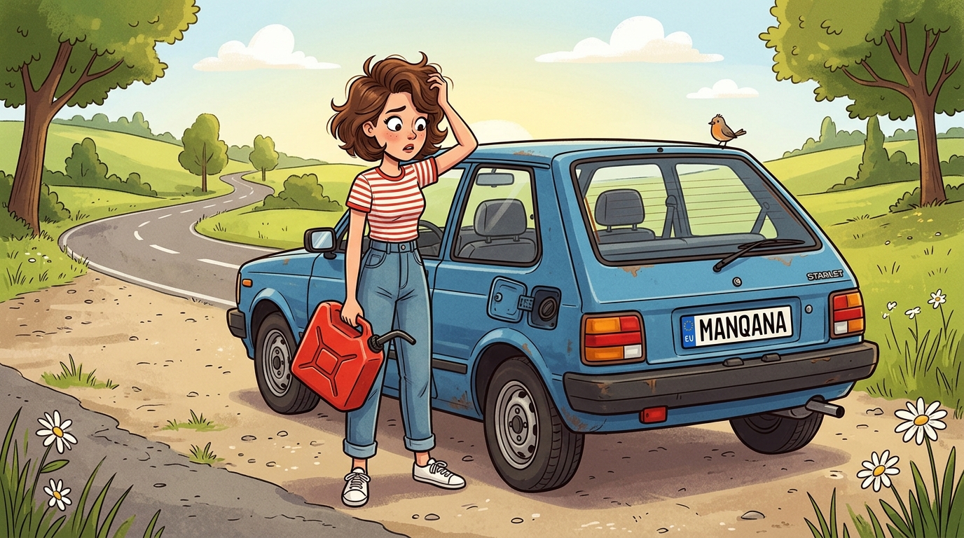 Toyota Starlet. Как слить бензин из бака