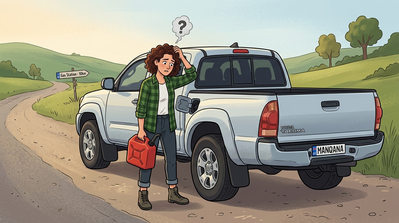 Toyota Tacoma. Как слить бензин из бака