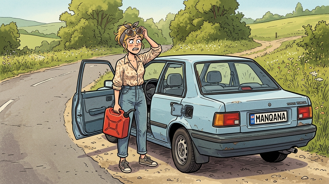 Toyota Tercel. Как слить бензин из бака