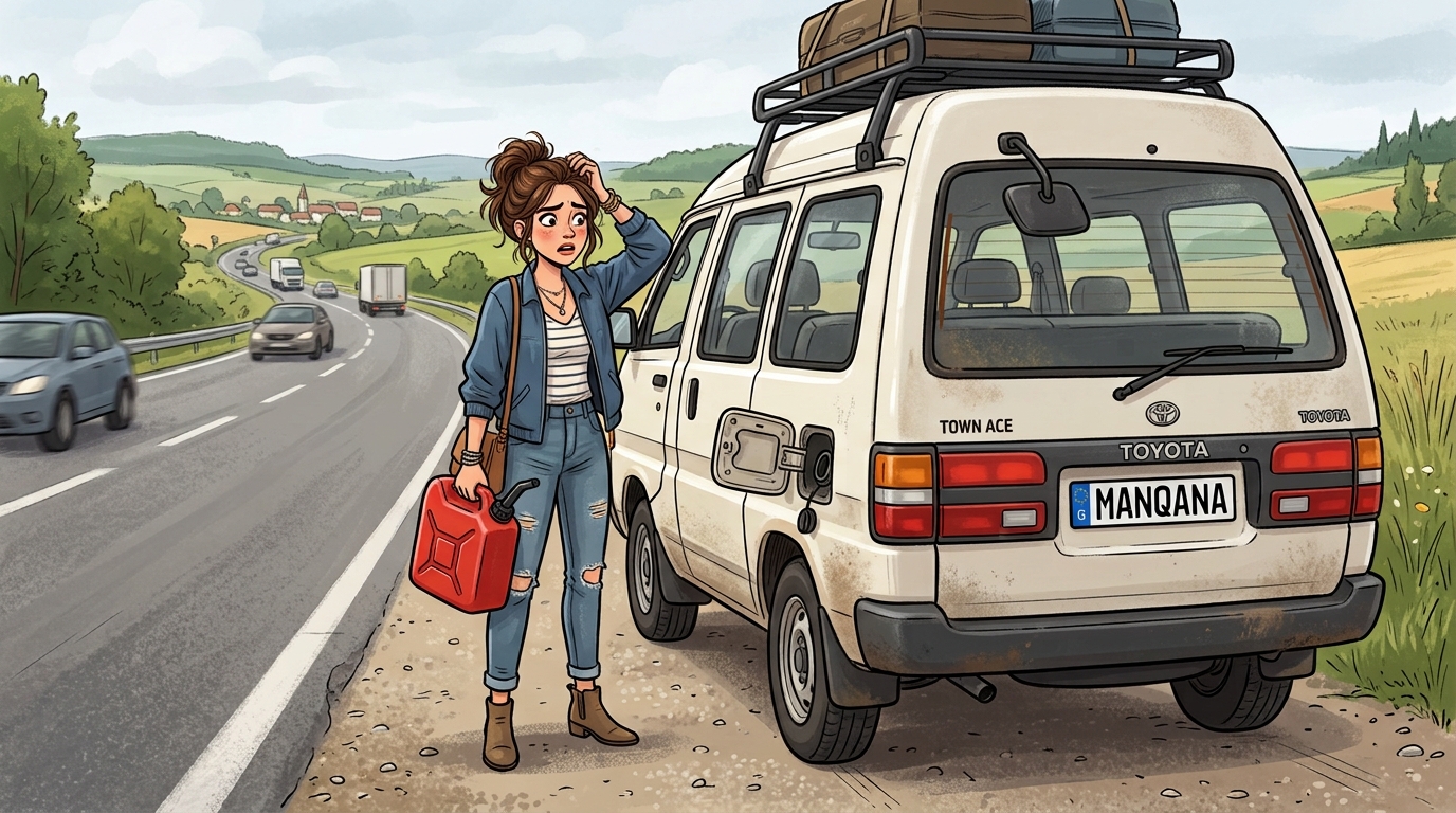 Toyota Town Ace. Как слить бензин из бака