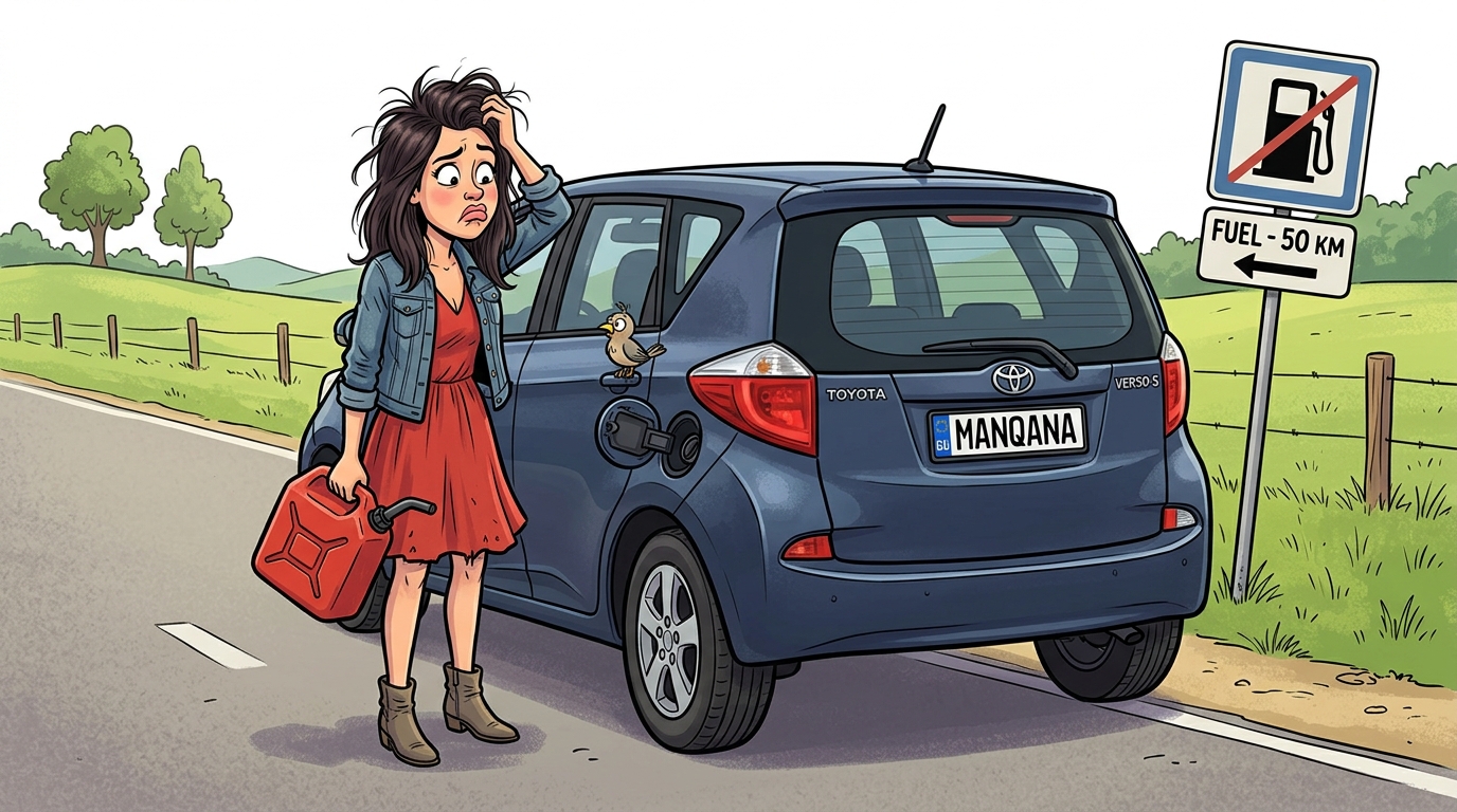 Toyota Verso-S. Как слить бензин из бака