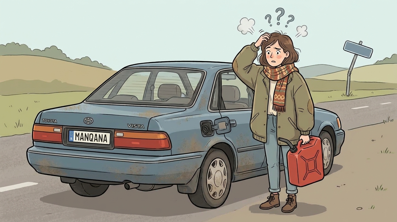 Toyota Vista. Как слить бензин из бака