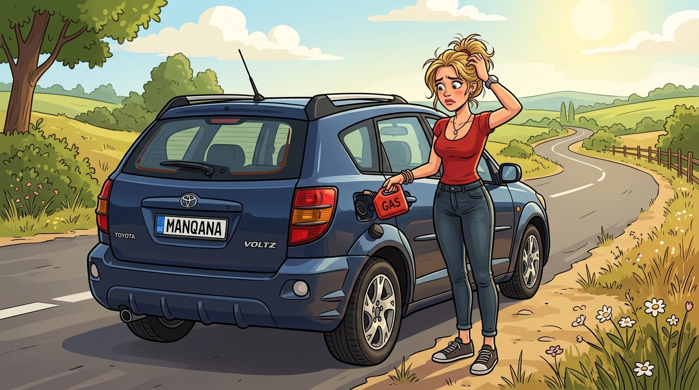 Toyota Voltz. Как слить бензин из бака