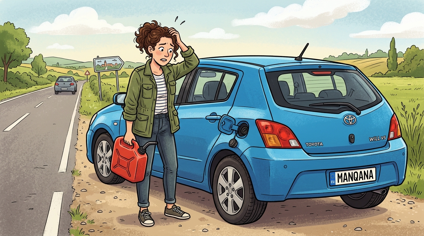Toyota WiLL VS. Как слить бензин из бака