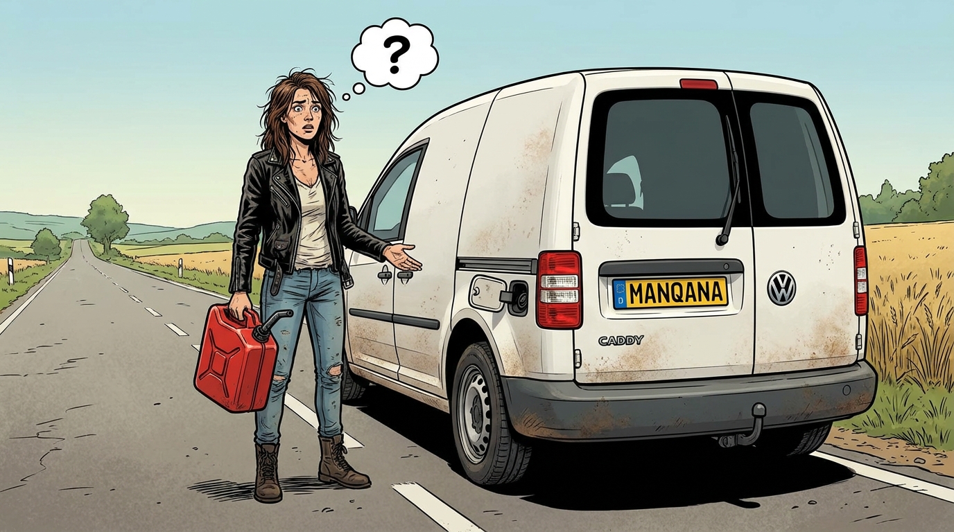 Volkswagen Caddy. Как слить бензин из бака