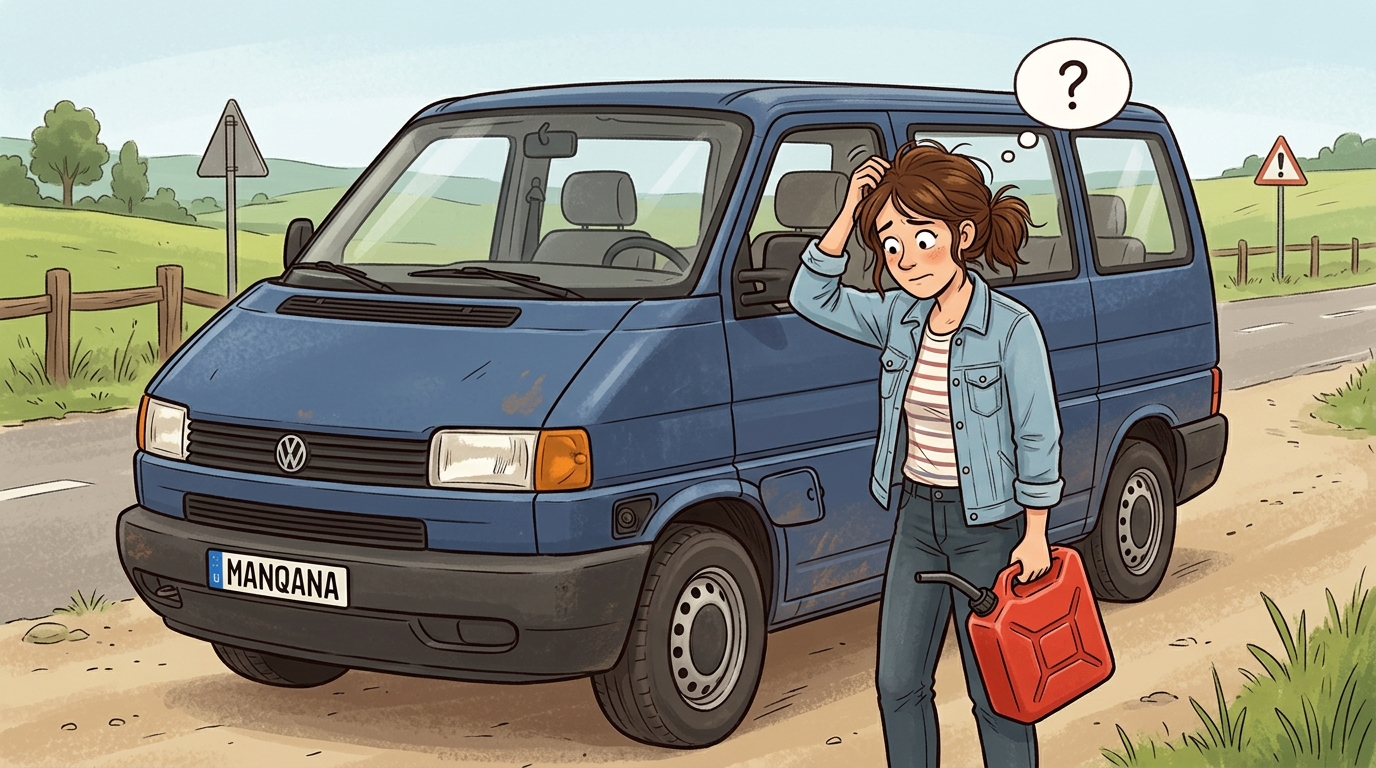 Volkswagen Caravelle. Как слить бензин из бака