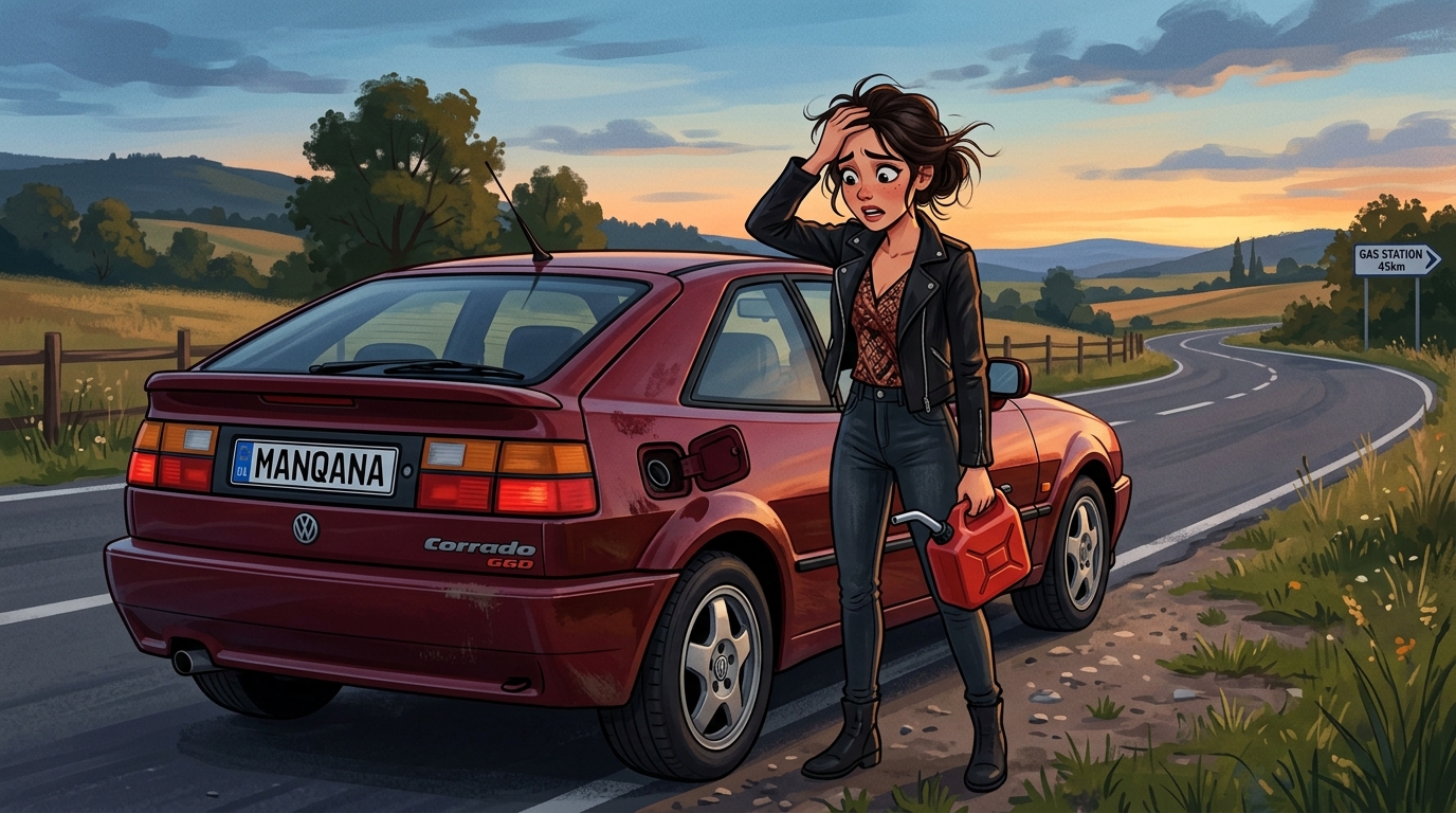 Volkswagen Corrado. Как слить бензин из бака