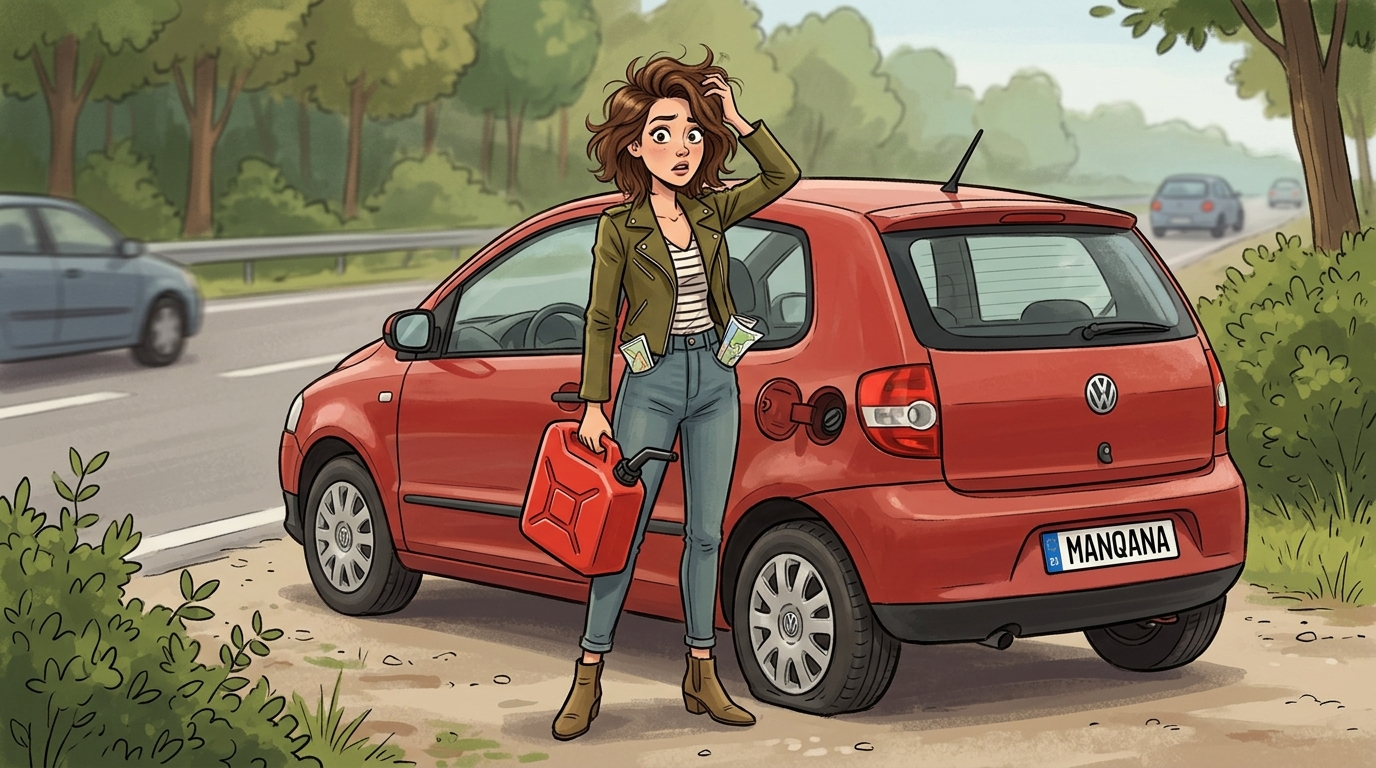 Volkswagen Fox. Как слить бензин из бака