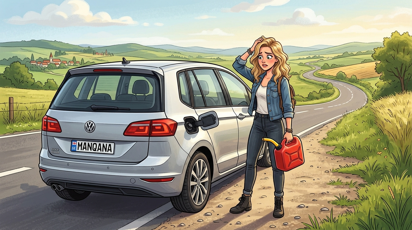 Volkswagen Golf Sportsvan. Как слить бензин из бака