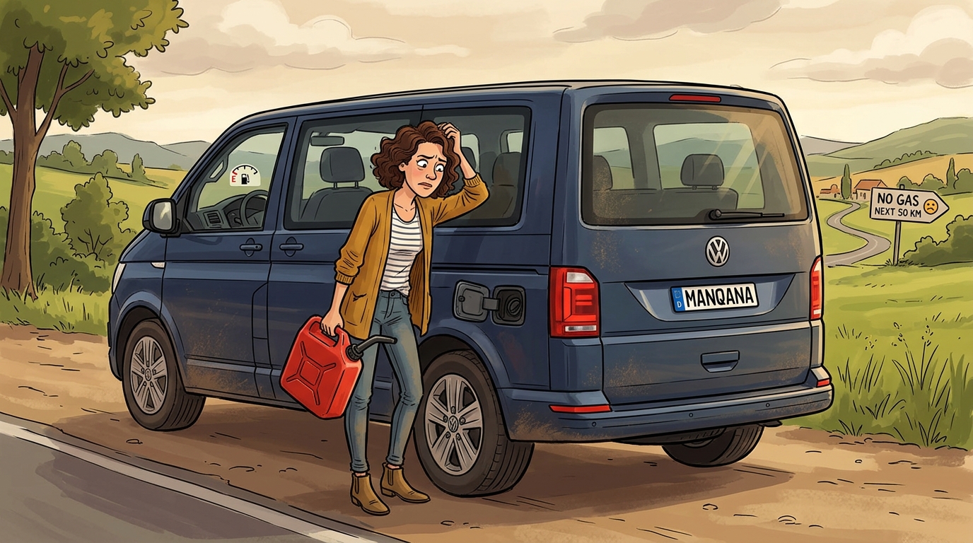 Volkswagen Multivan. Как слить бензин из бака