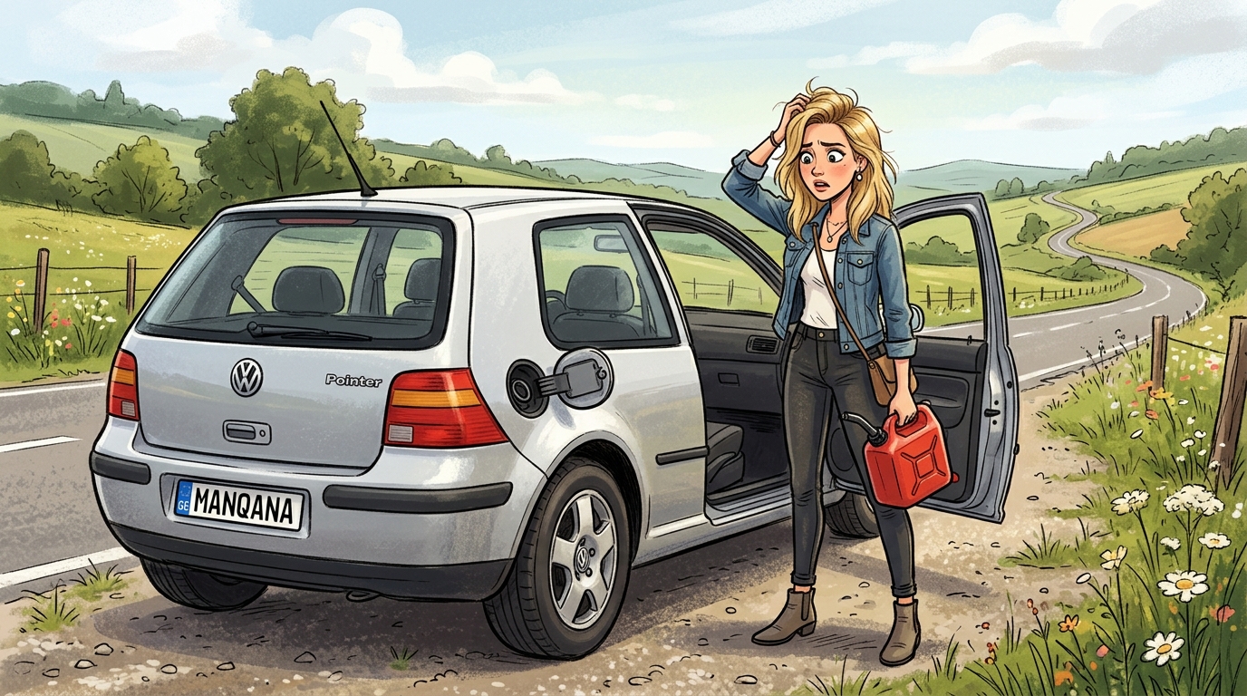Volkswagen Pointer. Как слить бензин из бака