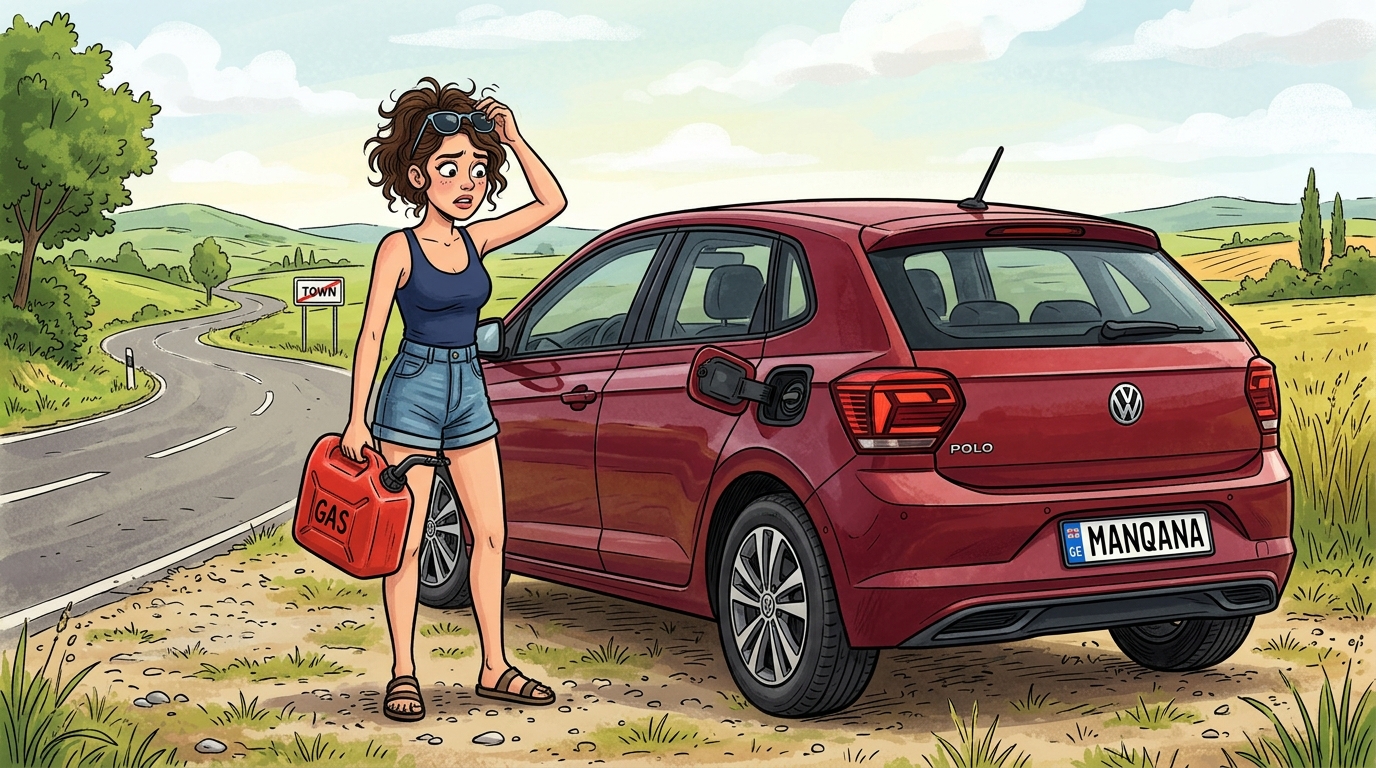 Volkswagen Polo. Как слить бензин из бака