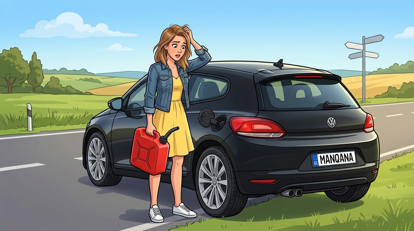 Volkswagen Scirocco. Как слить бензин из бака
