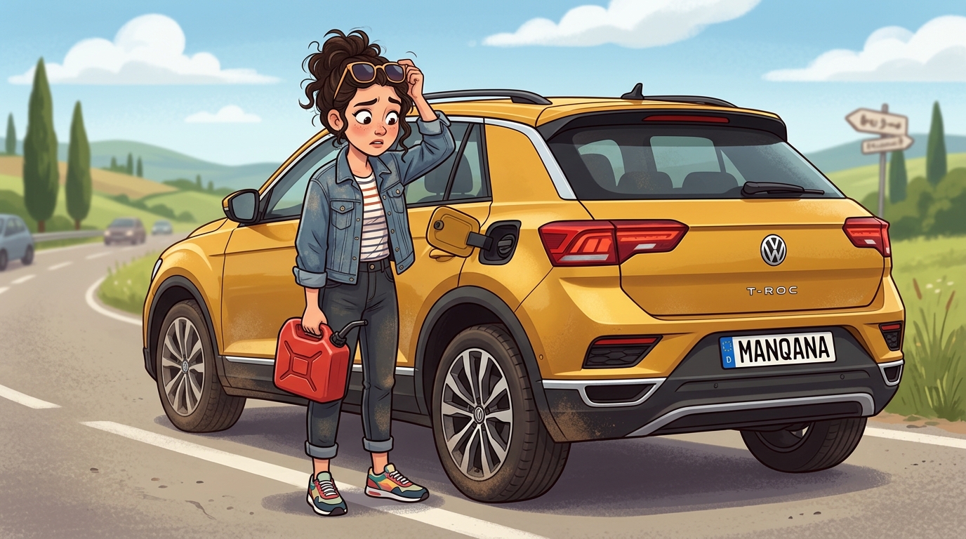 Volkswagen T-Roc. Как слить бензин из бака