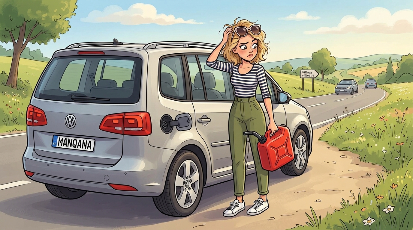 Volkswagen Touran. Как слить бензин из бака