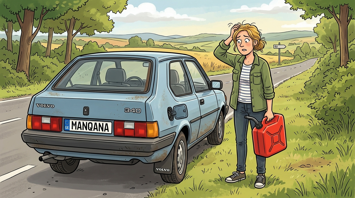 Volvo 340. Как слить бензин из бака