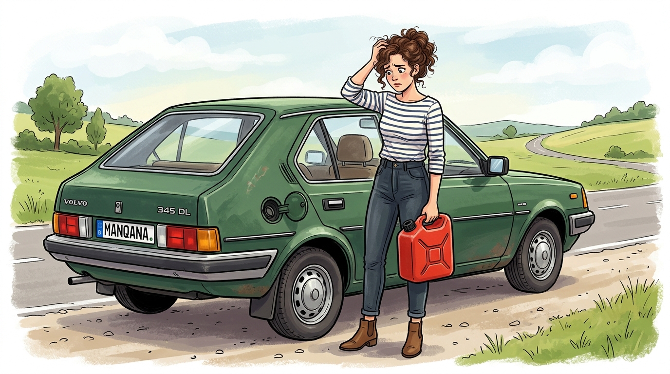 Volvo 345. Как слить бензин из бака