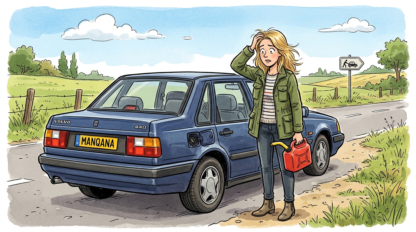 Volvo 440. Как слить бензин из бака