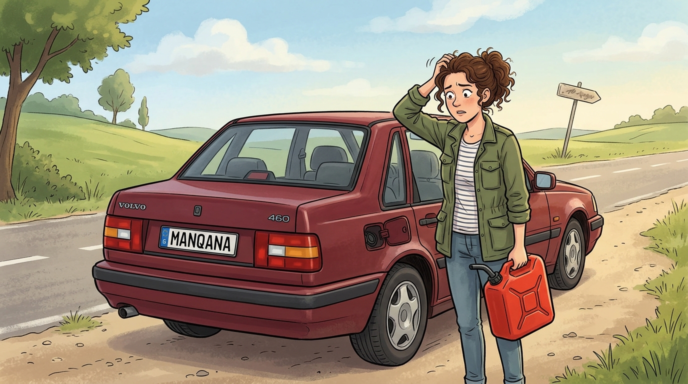 Volvo 460. Как слить бензин из бака