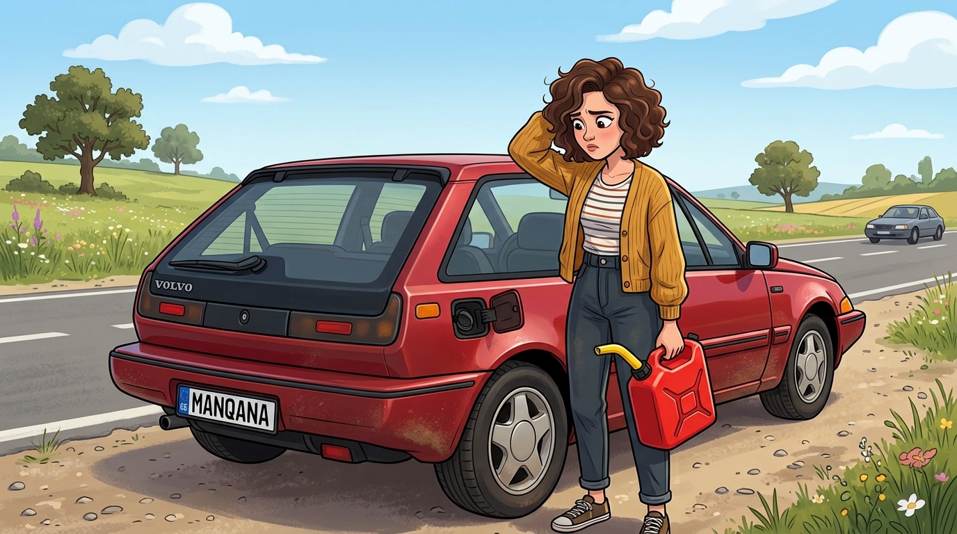 Volvo 480. Как слить бензин из бака