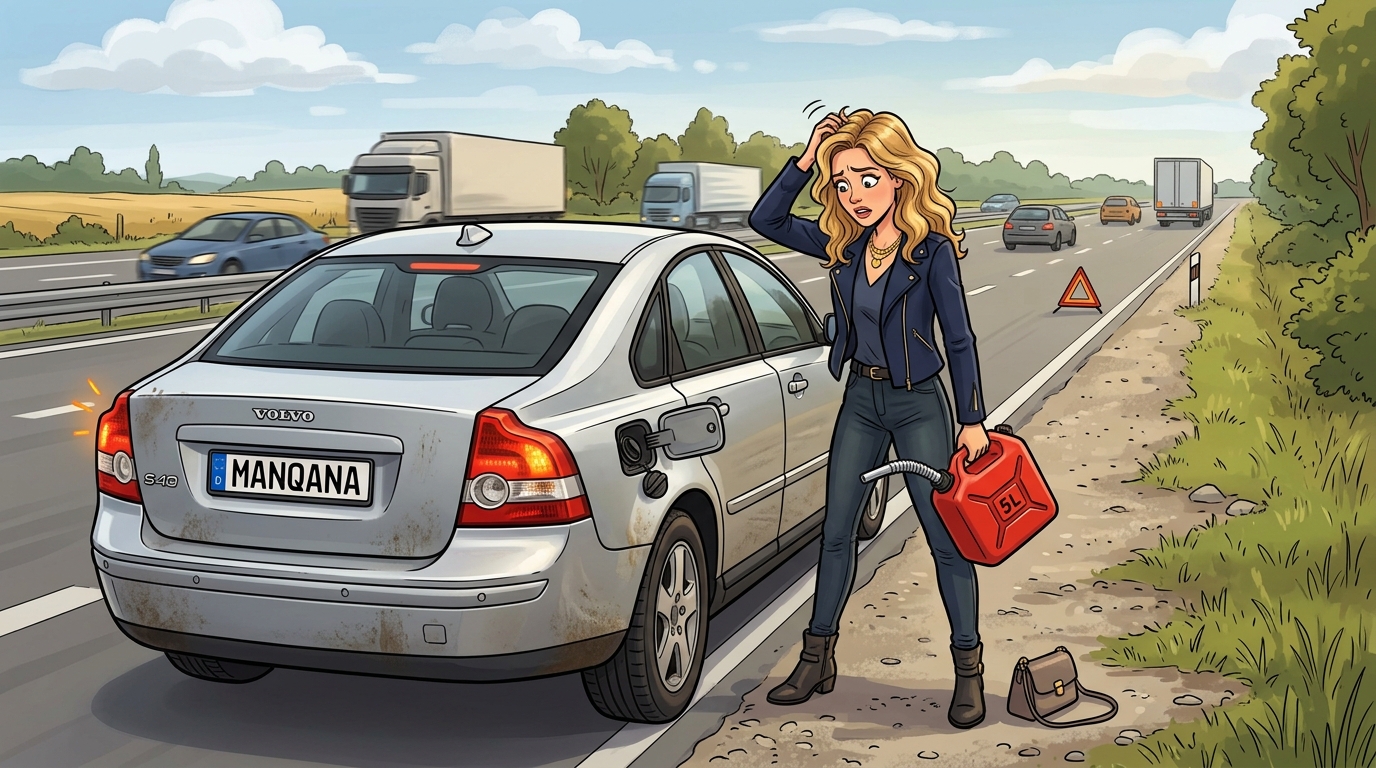 Volvo S40. Как слить бензин из бака