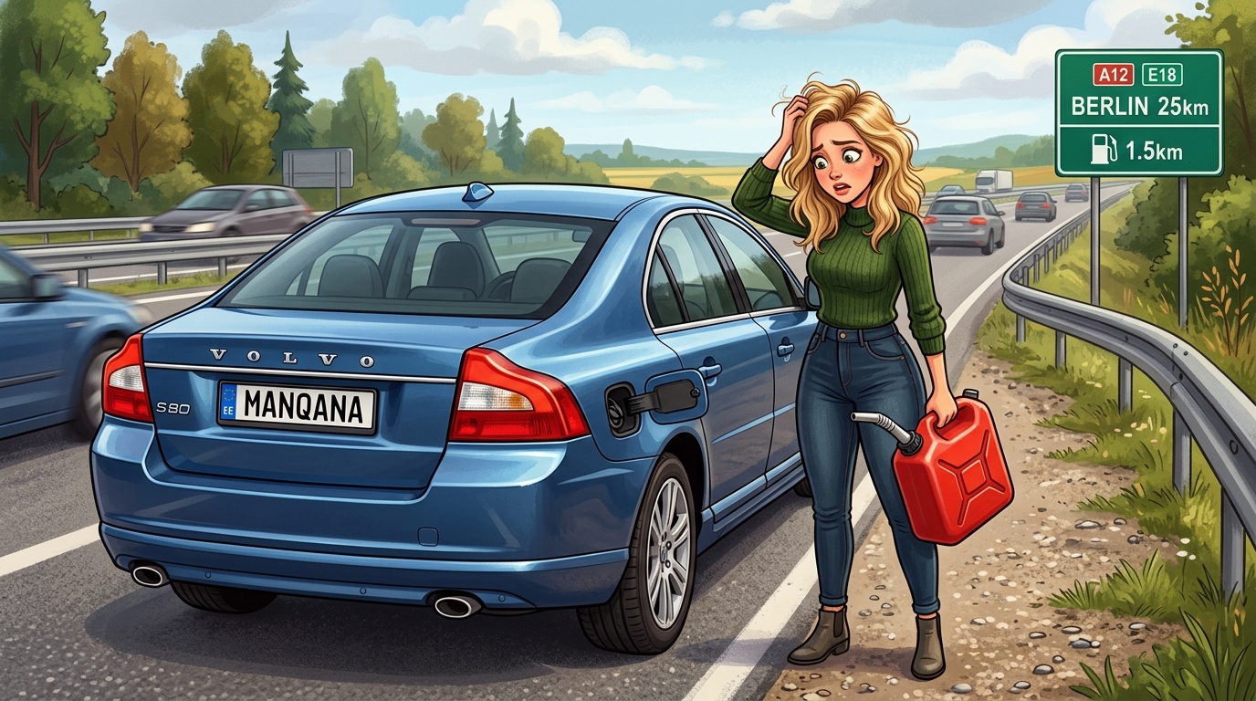 Volvo S80. Как слить бензин из бака