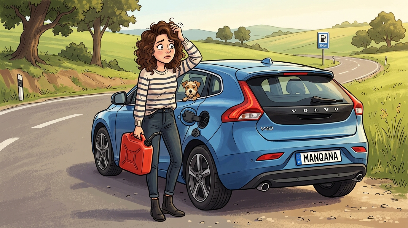Volvo V40. Как слить бензин из бака