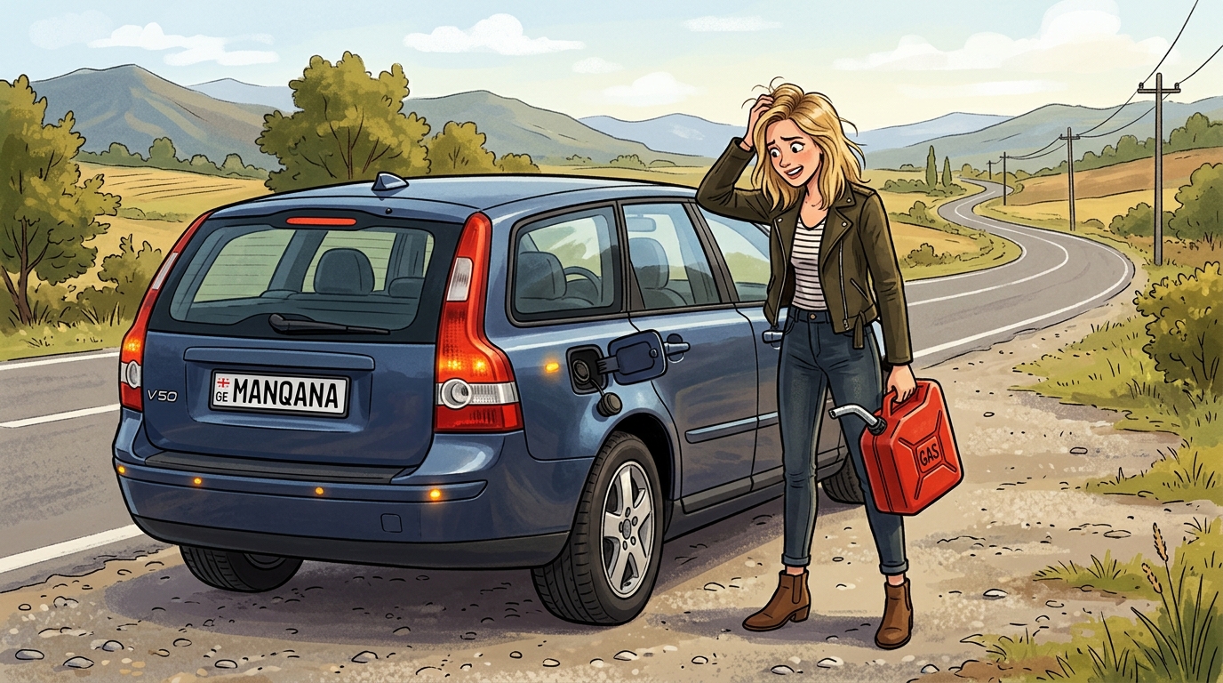 Volvo V50. Как слить бензин из бака