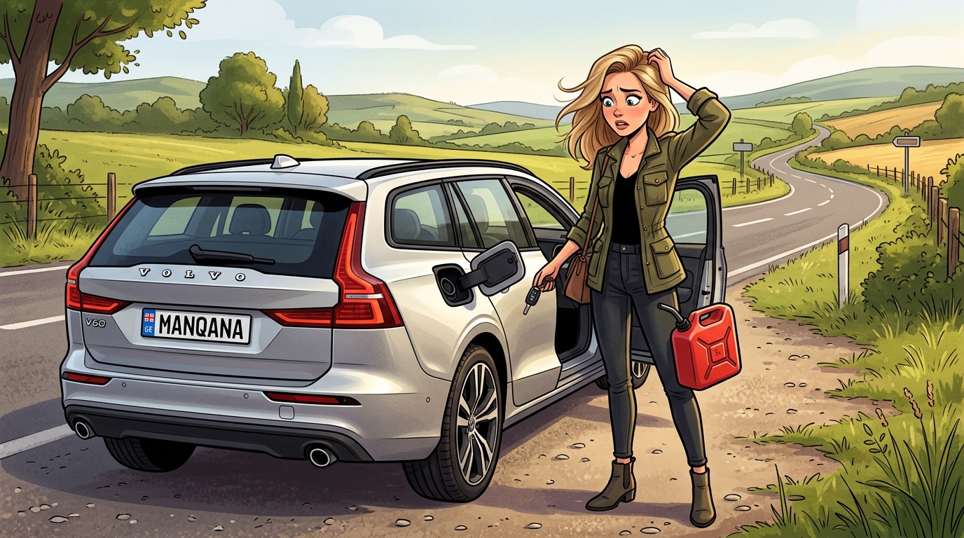 Volvo V60. Как слить бензин из бака