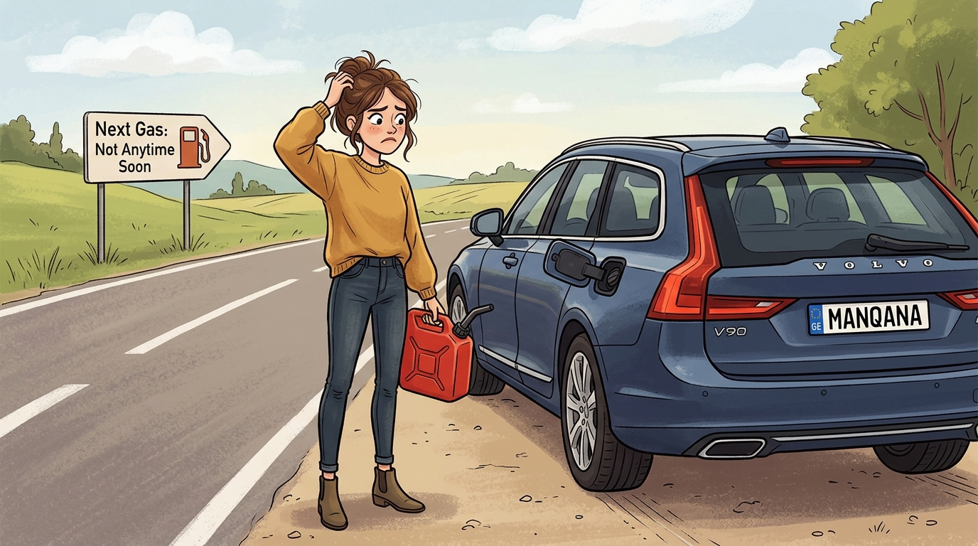Volvo V90. Как слить бензин из бака