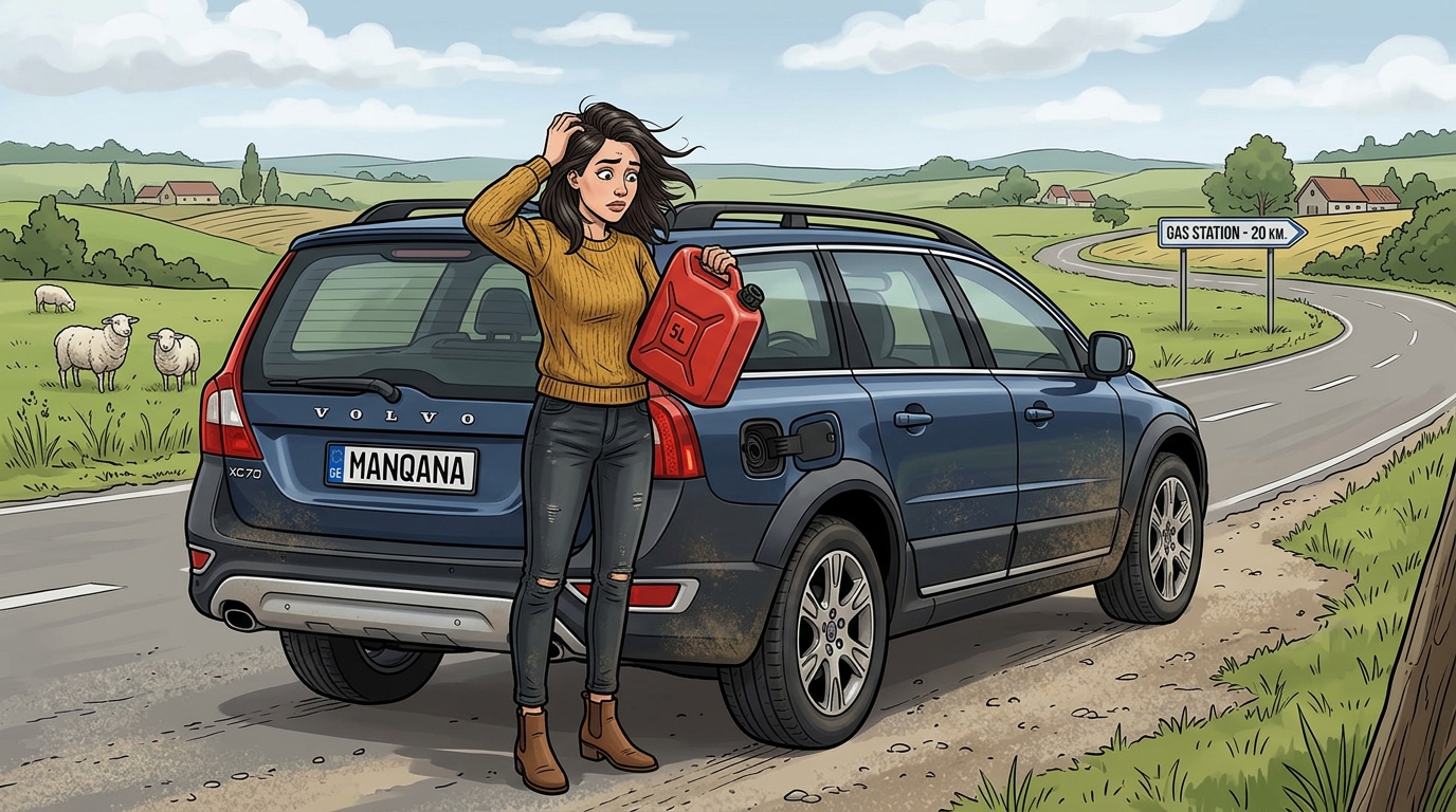 Volvo XC70. Как слить бензин из бака