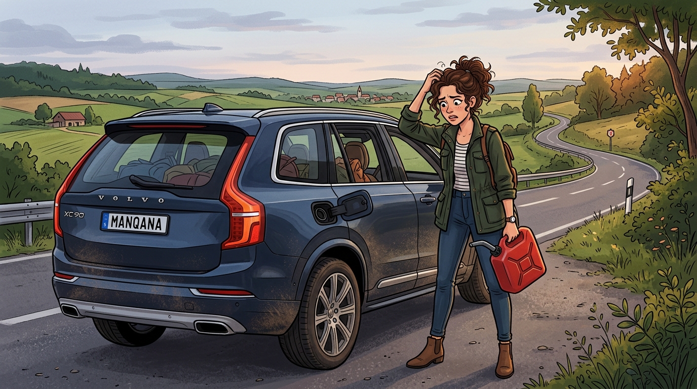 Volvo XC90. Как слить бензин из бака