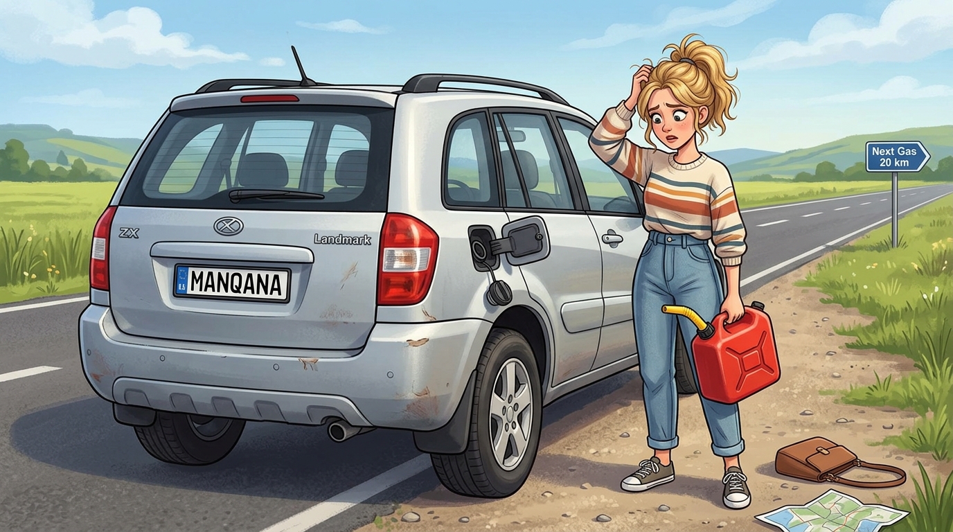 ZX Landmark. Как слить бензин из бака